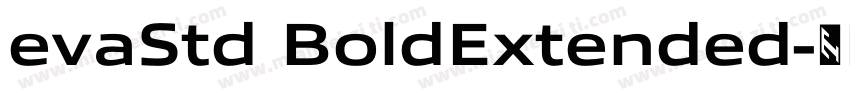 evaStd BoldExtended字体转换
